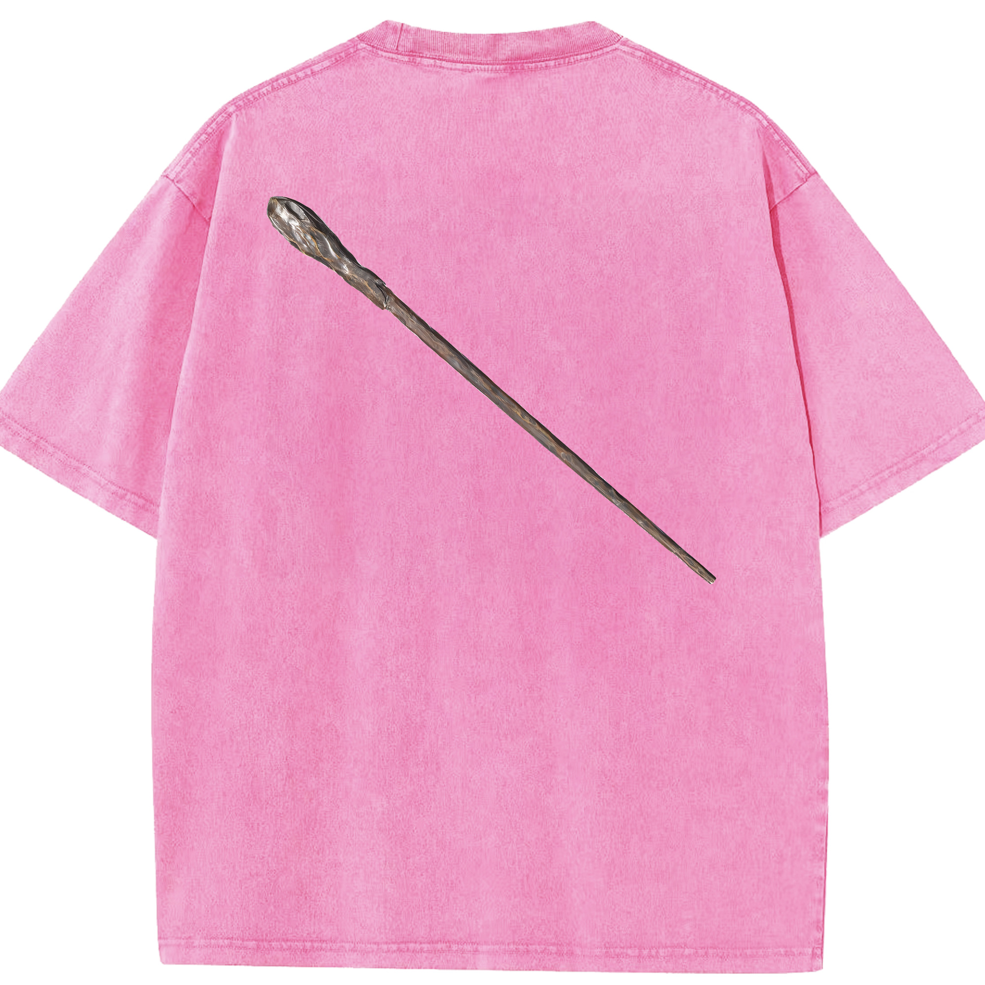 （画像用） Harry Potter ハリー・ポッターシリーズ 綿100% ヴィンテージ風 半袖Tシャツ（背面プリント）